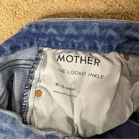 MOTHER The Looker Ankle Light Wash Skinny Jeans Women’s Size 27 Zipper Fly - Picture 5 of 13